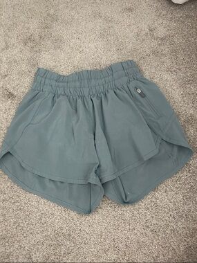 Women’s Light Teal Lulu Lemon Shorts